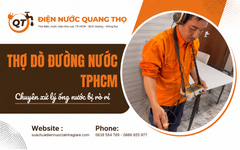 thợ dò đường nước TPHCM - Bình Dương